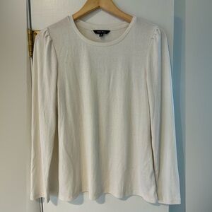 Well Worn Classic White Long Sleeve Top